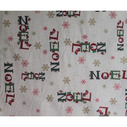 SATEN  MANTELERIA NOEL BEIG...